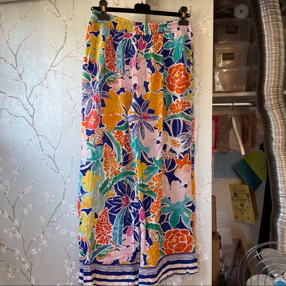 NWT Anthropologie Sisters Gulassa Floral Pajama Pants pjs New Lightweight - Picture 9 of 10